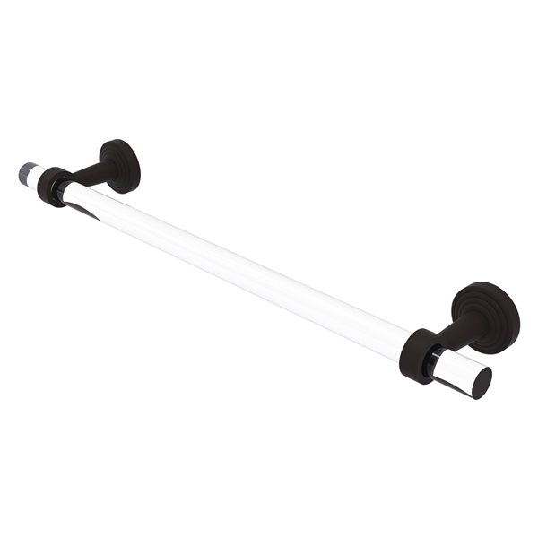 Allied Brass Pacific Beach 18-in Oil-Rubbed Bronze Wall Mount Single Towel Bar