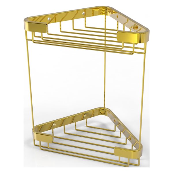 Allied Brass 11.31-in H Solid Polished Brass Hanging Shower Caddy
