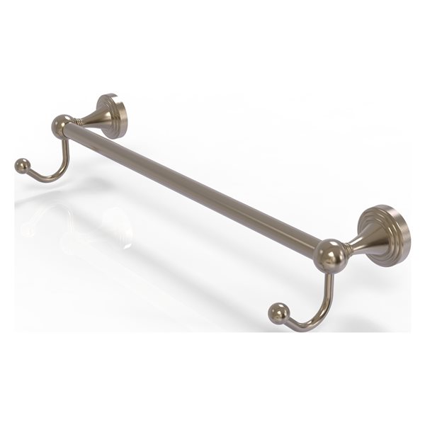 allen + roth Designer 2 24-in Chrome Wall Mount Double Towel Bar in the  Towel Bars department at