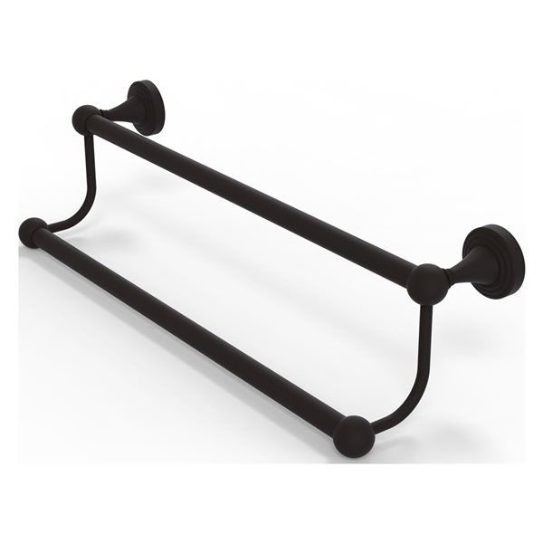 Allied Brass Sag Harbor 18-in Double Oil-Rubbed Bronze Wall Mount Double Towel Bar