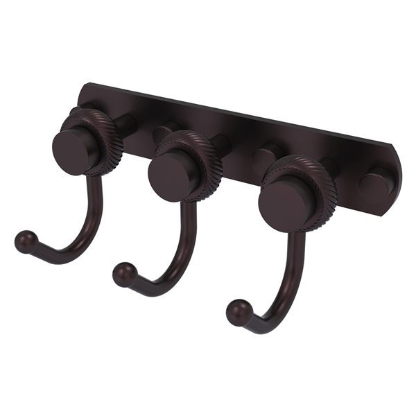 Allied Brass Mercury Antique Bronze 3-Hook Towel Hook