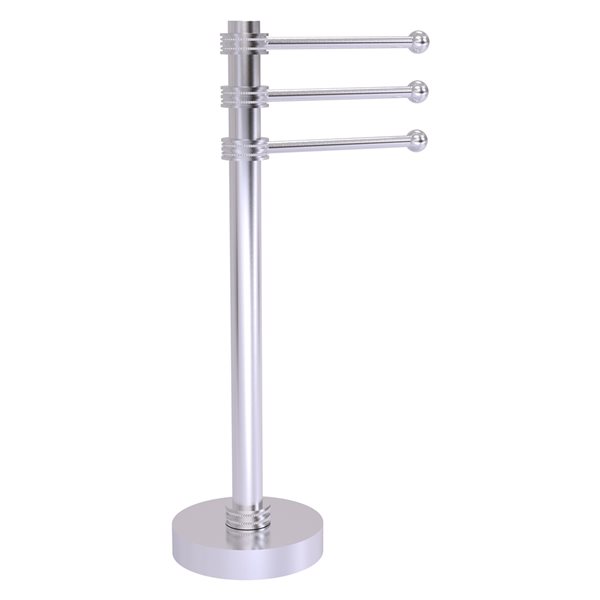 Allied Brass Towel Holder Satin Chrome Freestanding Towel Rack with ...