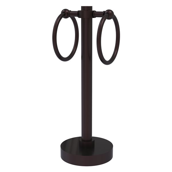 Allied Brass Antique Bronze Freestanding Countertop Towel Ring