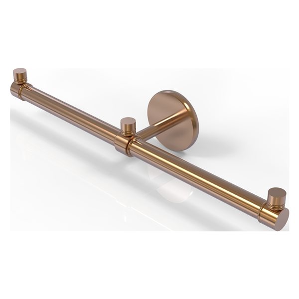 Allied Brass Prestige Skyline Brushed Bronze Wall Mounted 2-Arm Guest Towel Holder