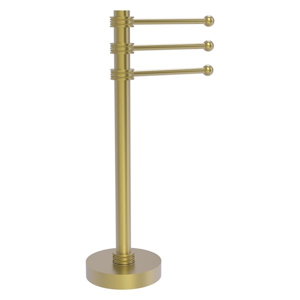 Allied Brass Towel Holder Satin Brass Freestanding Towel Rack with