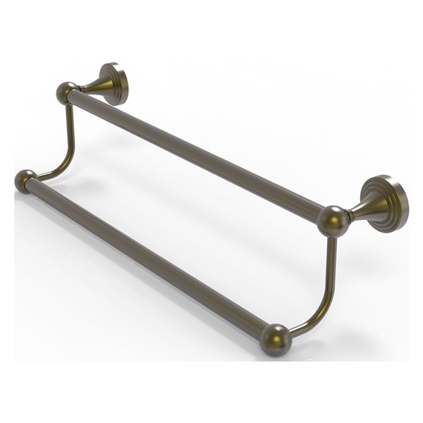 Allied Brass Sag Harbor 24-in Antique Brass Wall-Mounted Double Towel Bar