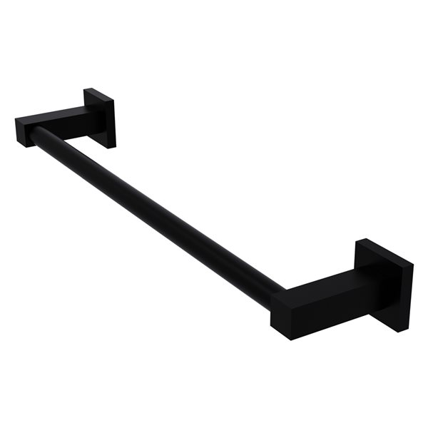 Allied Brass Montero 36-in Matte Black Wall-Mounted Single Towel Bar