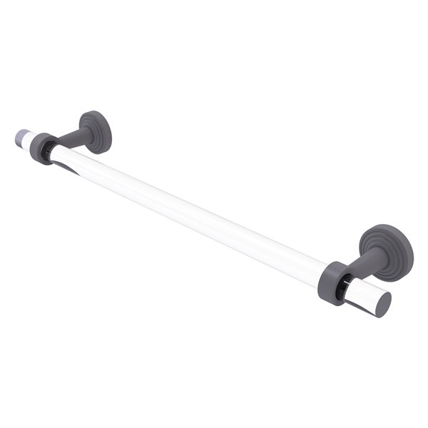 Allied Brass Pacific Beach 30-in Matte Grey Wall-Mounted Single Towel Bar