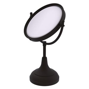 Allied Brass 8-in x 15-in Oil-Rubbed Bronze Double-Sided Countertop Vanity Mirror