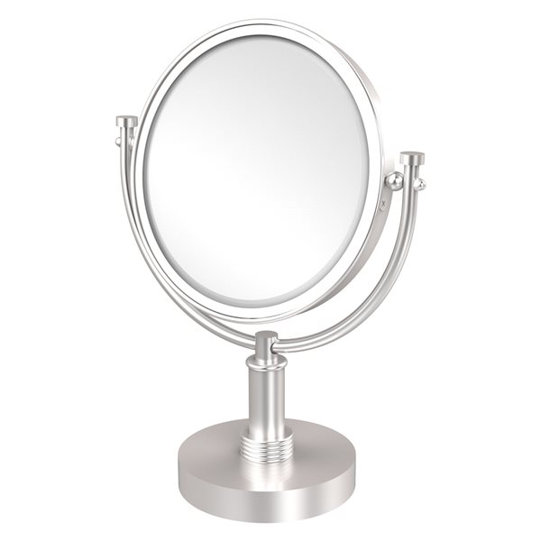 Allied Brass 8-in x 15-in Polished Chrome Double-Sided Magnifying Countertop Vanity Mirror Allied Brass 8-in x 15-in Polished Chrome Double-Sided Magnifying Countertop Vanity Mirror