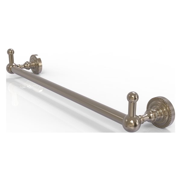 Allied Brass Dottingham 36-in Antique Pewter Wall-Mounted Single Towel Bar