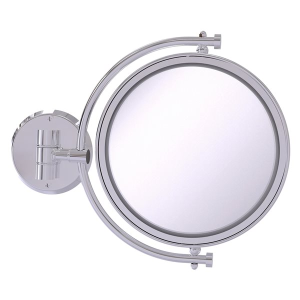 Allied Brass Adjustable Height Floor Standing Make-Up Mirror 8-in