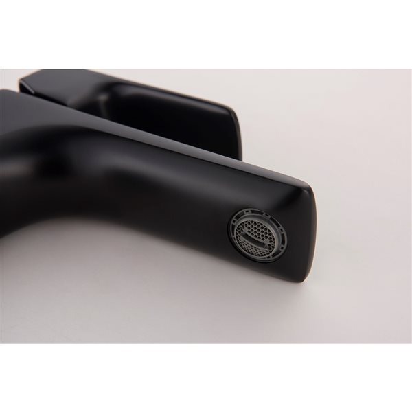 Clihome 1-Handle Single Hole WaterSense Labelled Bathroom Sink Faucet in Matte Black