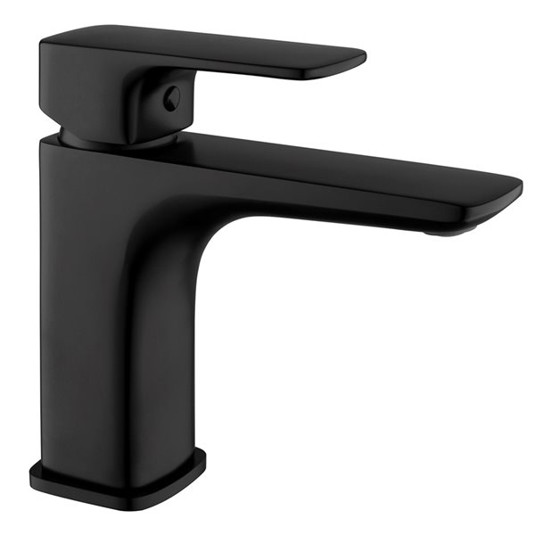 Clihome 1-Handle Single Hole WaterSense Labelled Bathroom Sink Faucet in Matte Black