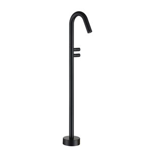 Clihome Matte Black 2-Handle Freestanding Bathtub Faucet