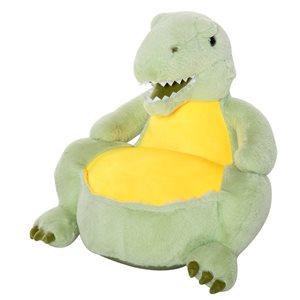 Qaba 21.75-in Green Upholstered Dinosaur Kids Accent Chair
