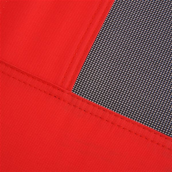 PawHut Red/Black Polyester Rectangular Elevated Pet Bed