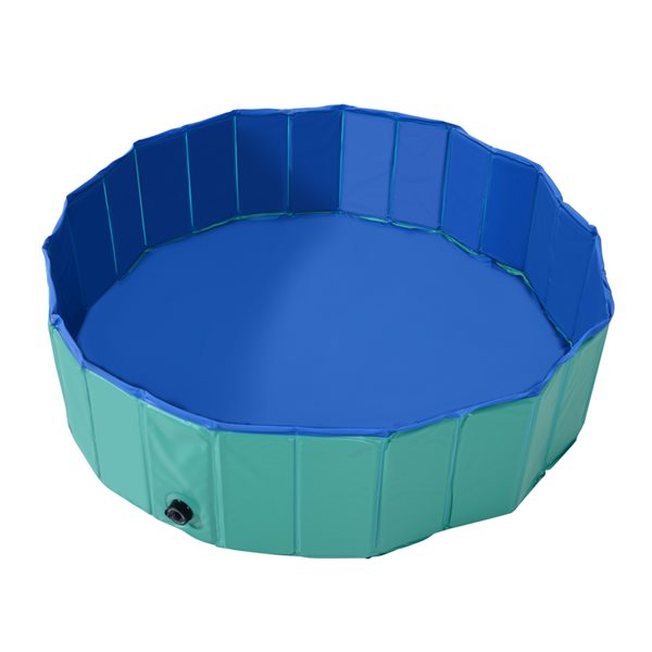 PawHut 63-in x 12-in Green PVC Pet Paddling Swimming Pool D01-015GN | RONA