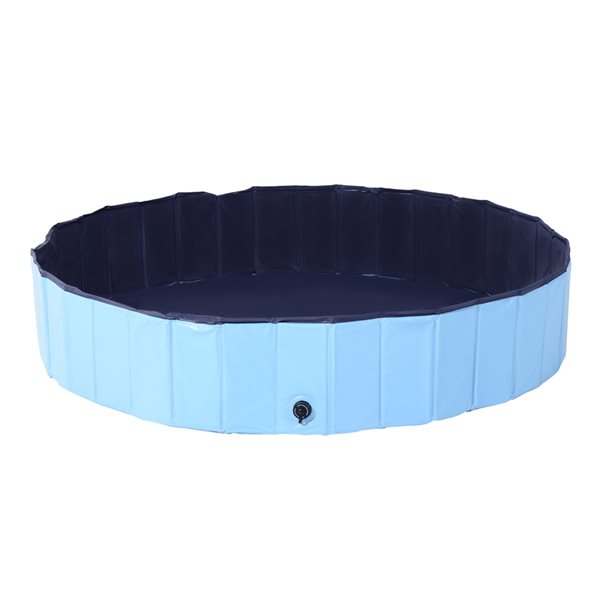 PawHut 63-in x 12-in Blue Pet Swimming Pool D01-015BU | RONA