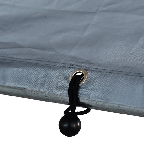 PawHut 110.25-in Sliver Metal Chicken Coop