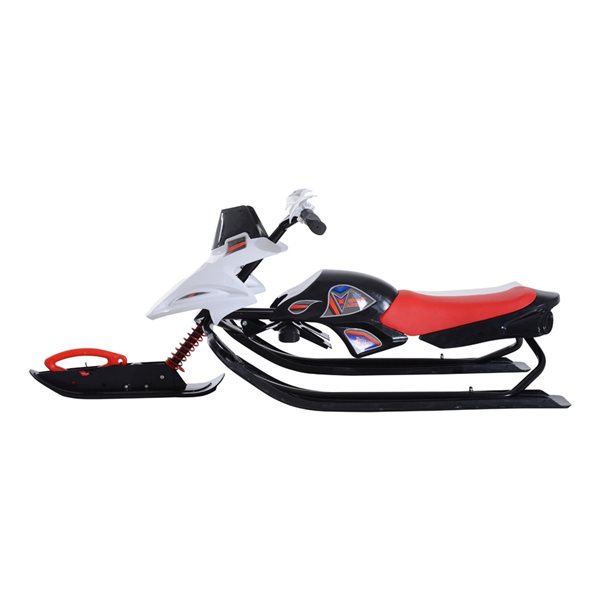 Soozier 1-Person Red/White Plastic Kids Snow Sled