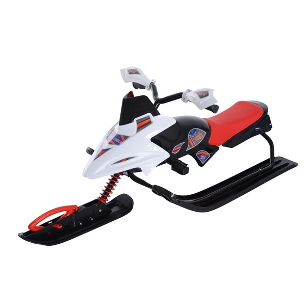 Soozier 1-Person Red/White Plastic Kids Snow Sled