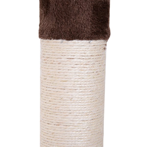 PawHut 102.25-in Brown Polyester 5-Tier Cat Tree with Scratching Post