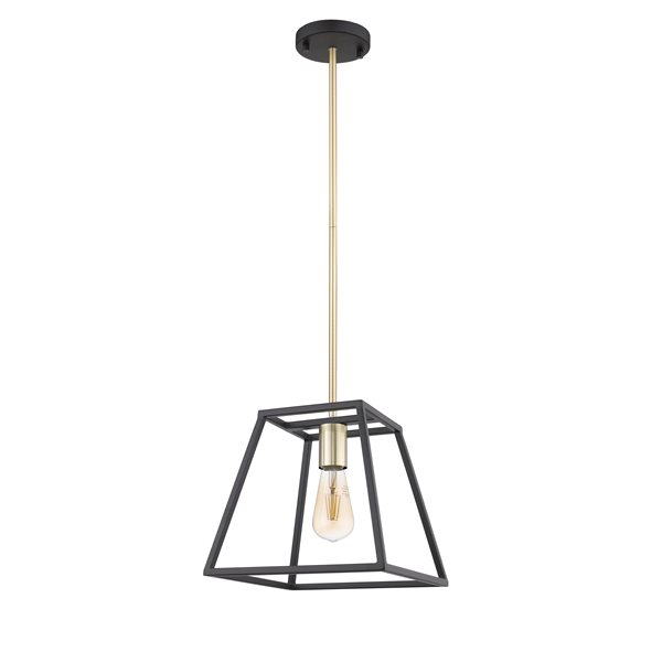 OVE Decors Agnes 1-Light Black Modern/Contemporary Geometric Standard 49.76-in H Pendant Light