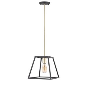 OVE Decors Agnes 1-Light Black Modern/Contemporary Geometric Standard 49.76-in H Pendant Light