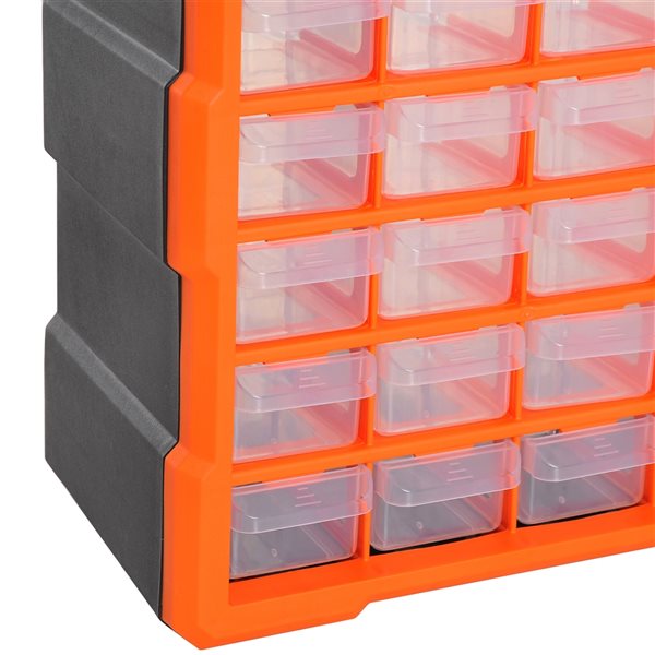 Clear Plastic Parts Organizer 6 Compartment Storage Container Mini