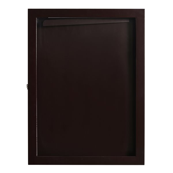 HOMCOM Jersey Frame Display Case Shadow Box - Black