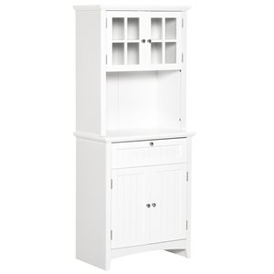 HomCom 27.01-in W Composite Wood Freestanding Kitchen Storage Cabinet