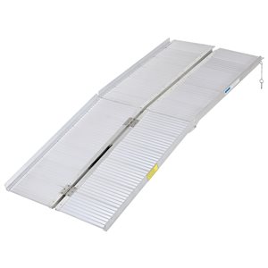 HomCom 6-ft x 28.3-in Aluminum Folding Doorway Wheelchair Ramp (ADA Compliant)