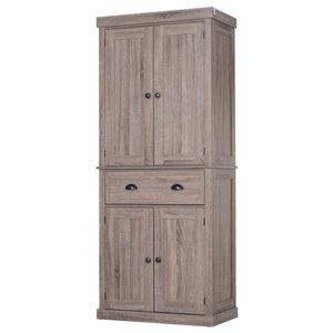 HomCom 29.92-in W Composite Wood Freestanding Pantry