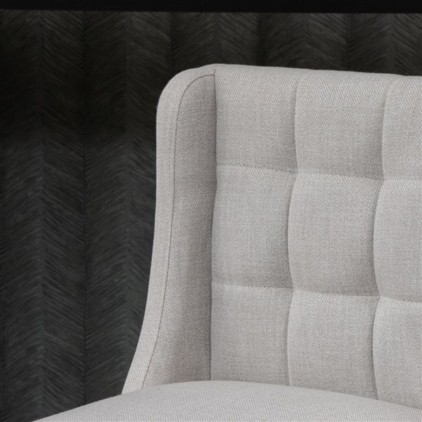 HOMCOM Beige Modern Tufted Bar Stools with Footrest - Set of 2