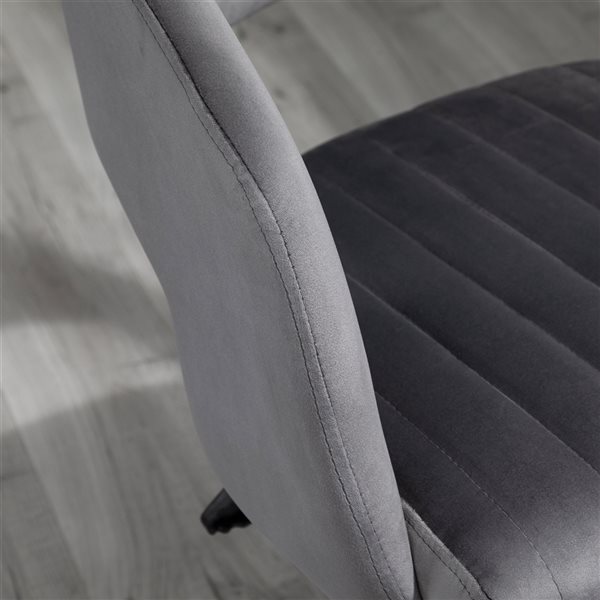 Vinsetto Light Grey Contemporary Swivel Adjustable Height Office Chair