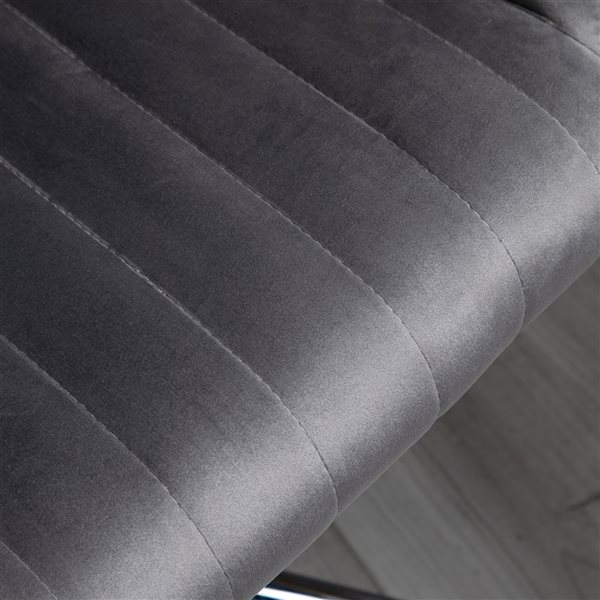 Vinsetto Light Grey Contemporary Swivel Adjustable Height Office Chair