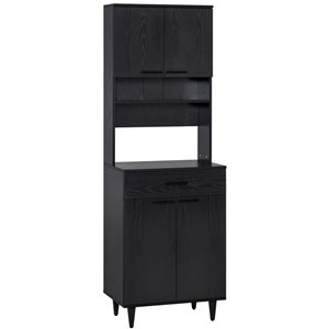 HomCom 23.62-in W Composite Wood Freestanding Kitchen Storage Cabinet