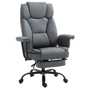 Vinsetto Grey Contemporary Adjustable Height Swivel Office Chair