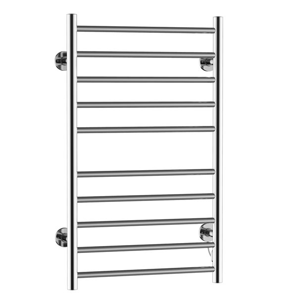 HomCom Silver 10-Bar Plug-In Wall Mount Towel Warmer 850-055 | RONA