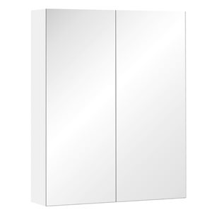 Armoire de salle de bains murale HomCom blanche de 29,53 po l. x 5,91 po h. x 23,62 po p.