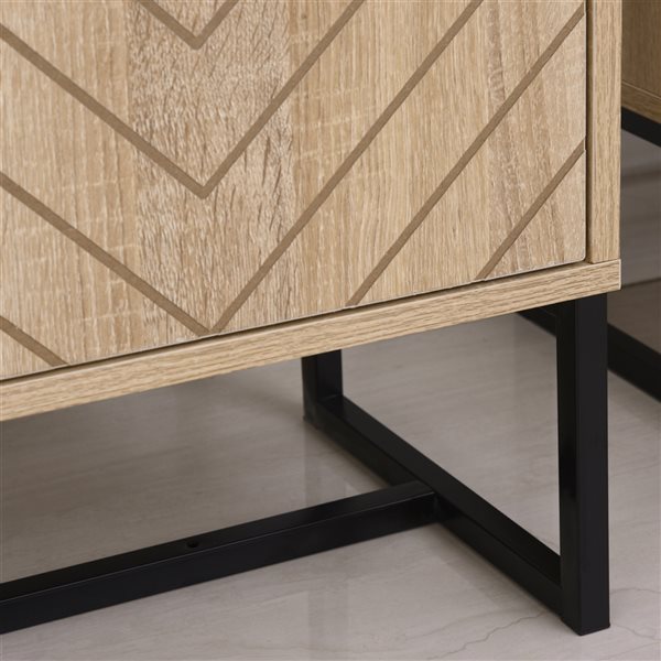 HomCom 31.5-in W Composite Wood Sideboard