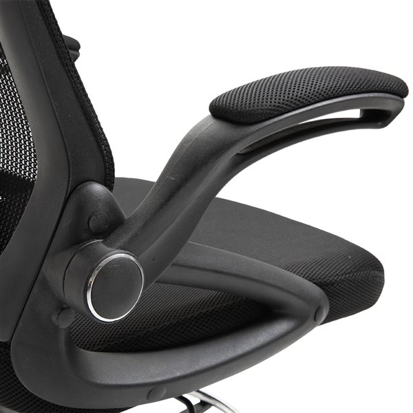 Vinsetto Contemporary Black Adjustable Height Swivel Office Chair
