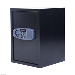 Homcom Black Steel Wall-Mounted Digital Safe with Emergencies Keys