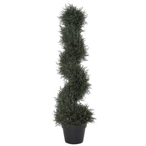 Outsunny 35-in Dark Green Artificial Cedar Tree