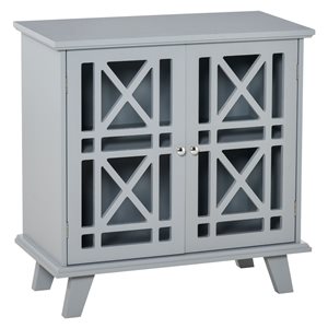 HomCom 30.91-in W Composite Wood Grey Sideboard