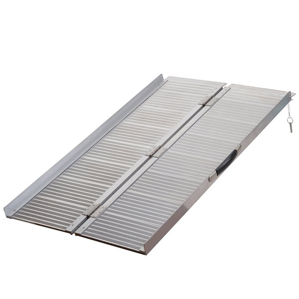 HomCom 4-ft x 29.1-in ADA Compliant Aluminum Folding Doorway Wheelchair Ramp