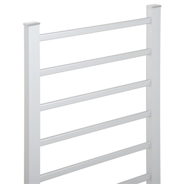 HOMCOM 6-Bar Silver Plug-In Freestanding Towel Warmer