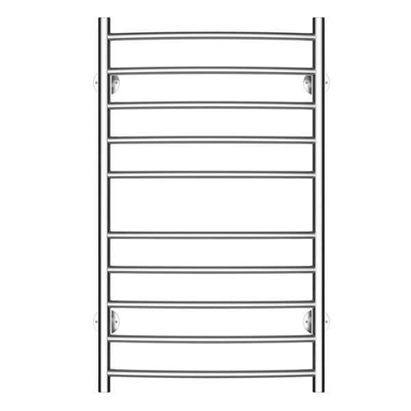 HOMCOM 10-Bar Silver Plug-In Wall Mount Towel Warmer