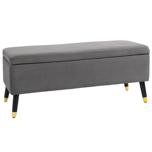 Grey Modern Storage Bench 838018CG RONA